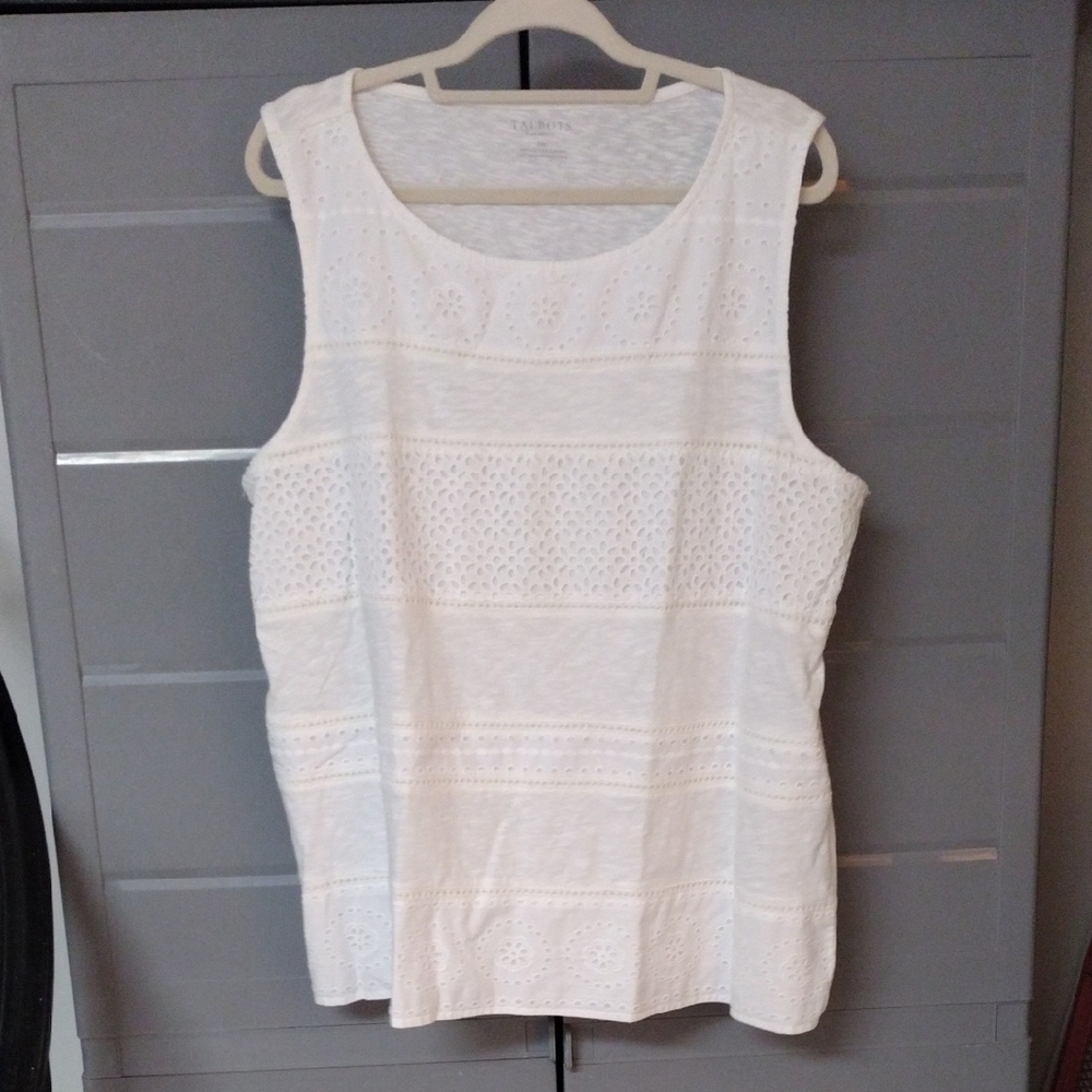 Plus Petite 3xp Talbots Sleeveless Top